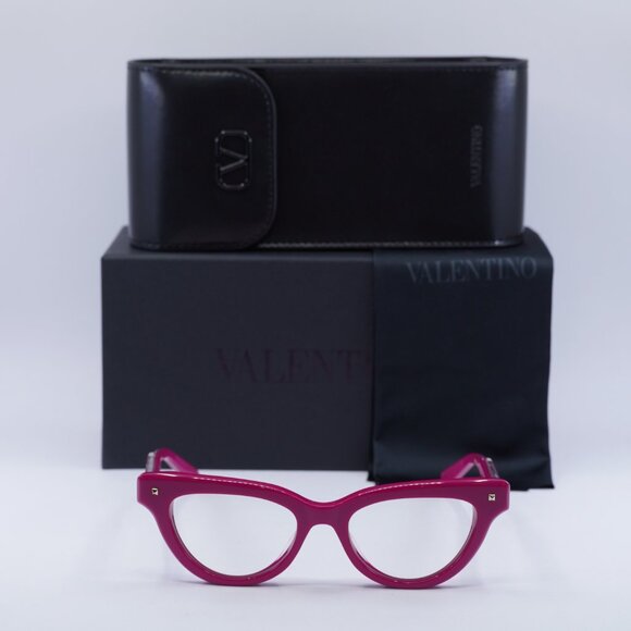 Valentino V-ESSENTIAL II VLX-124C Cat Eye Eyeglasses 50mm - Pink - Picture 3 of 10